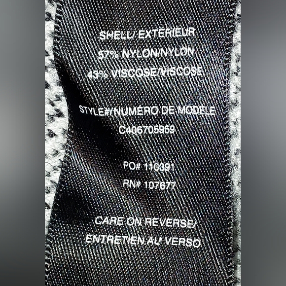 Alice + Olivia Black and White Plaid Flared Skirt Dress Pre-owned - Picture 7 of 8